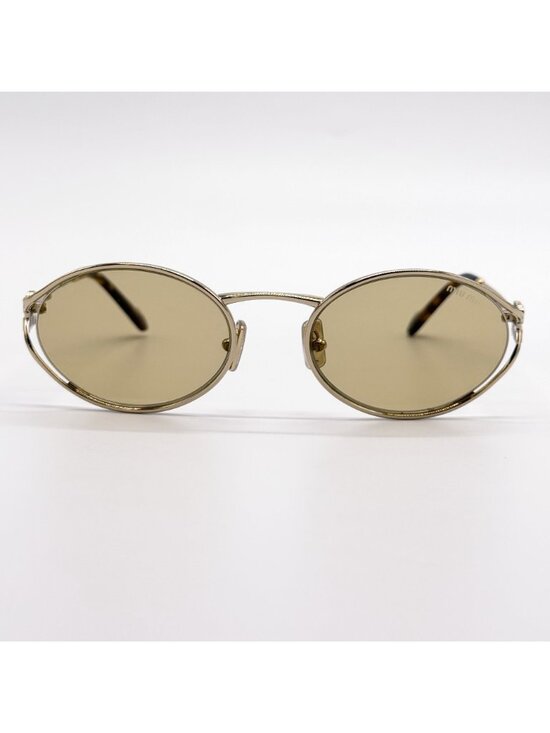 NEW MIU MIU SUNGLASSES MU52YS ZVN10R WOMEN GOLD/CREAM MU 52YS, SMU 52Y EYEWEAR main image 5